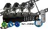 Dvr & 4 ccd kleuren camera set & 250gb hdd [DVR & CCD Kleurencamera Set & 250GB HDD]