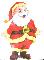 Grote kerstman raam decoratie sticker